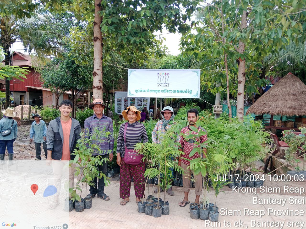 អាជ្ញាធរជាតិអប្សរាបើកយុទ្ធនាការចែកកូនឈើ ដល់ពលរដ្ឋរស់នៅក្នុងក្រុងរុនតាឯក តេជោសែន