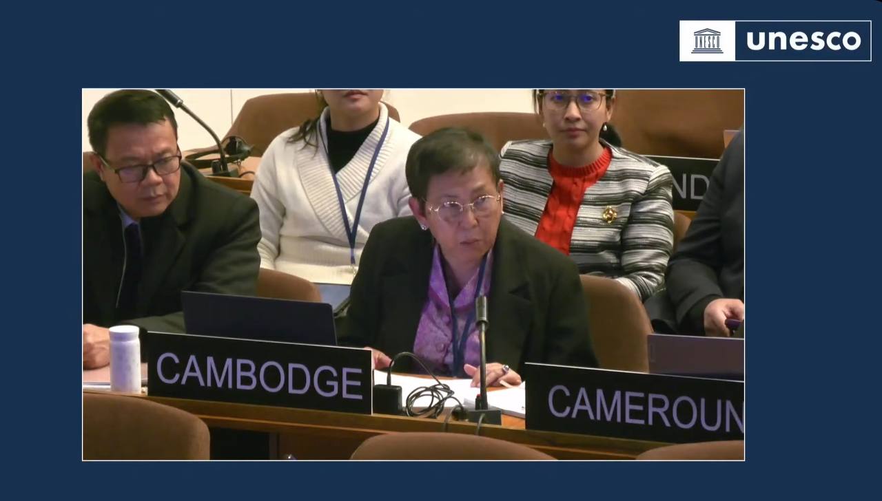 លោកជំទាវបណ្ឌិតសភាចារ្យ ភឿង សកុណា ស្នើឱ្យមានបទបញ្ញត្តិច្បាស់លាស់អំពីការលួចចម្លងបេតិកភណ្ឌពិភពលោកដោយគ្មានការអនុញ្ញាត